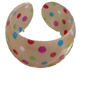 Polka Dot Retro Cuff Bracelets Set of 3